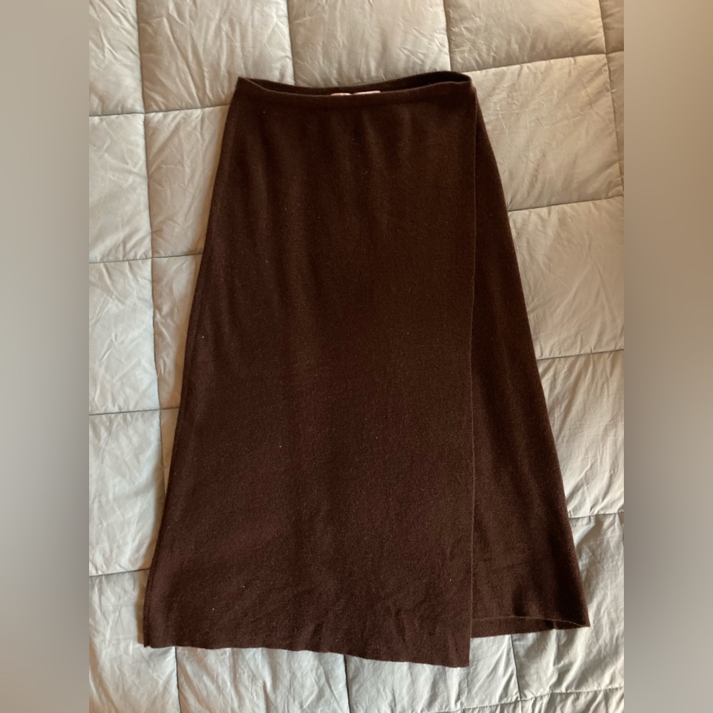 TSE plum cashmere skirt size medium